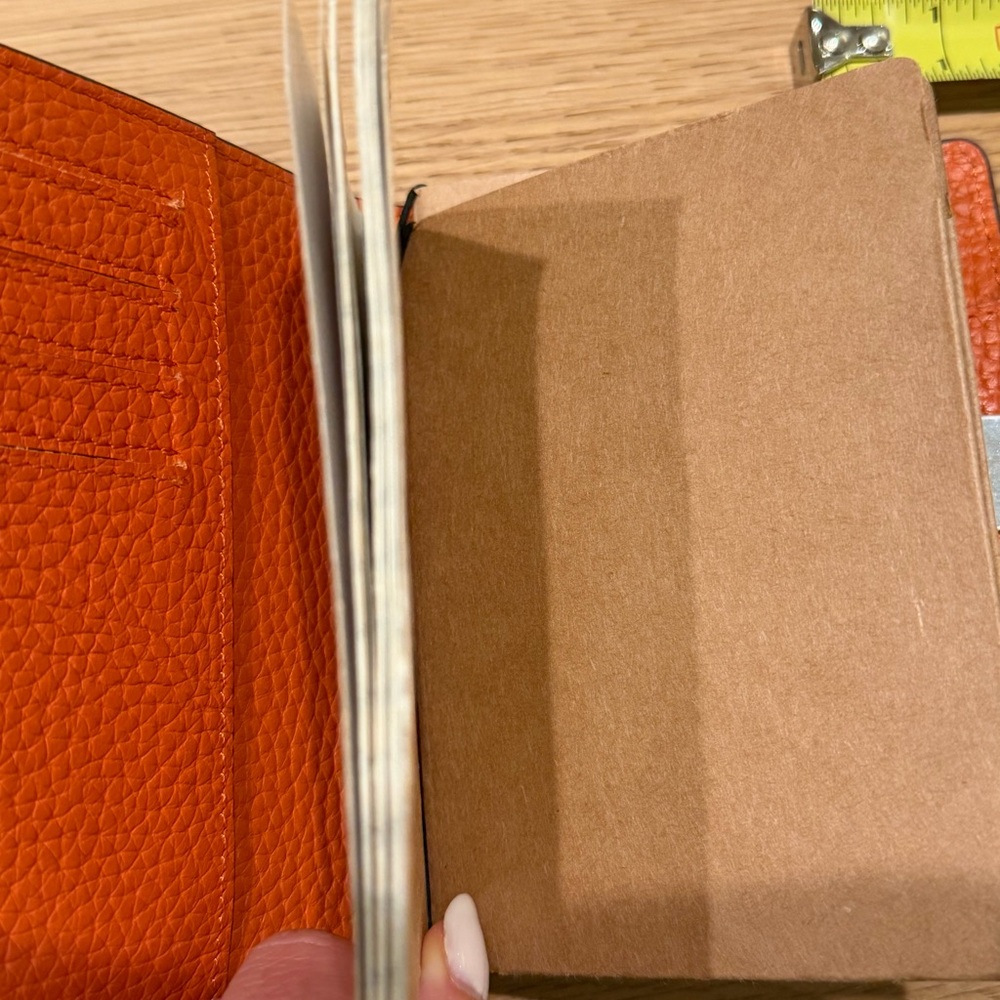 Navy Blue Leather Notebook Cover - Picture 5 of 12